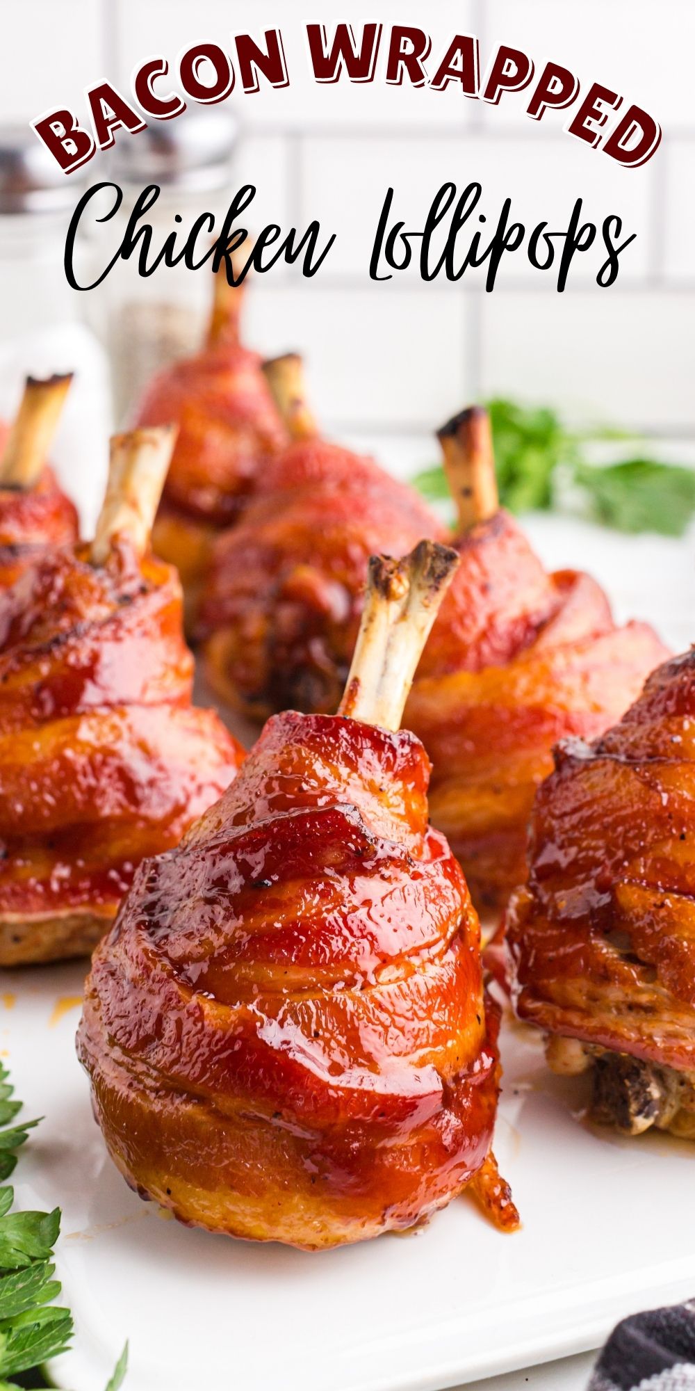 These Bacon Wrapped Chicken Lollipops are the perfect dish for a dinnertime party. They’re heartier than many appetizer and always a favorite! via @familyfresh