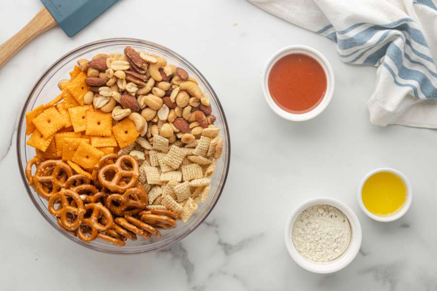 ingredients for air fryer buffalo chex mix