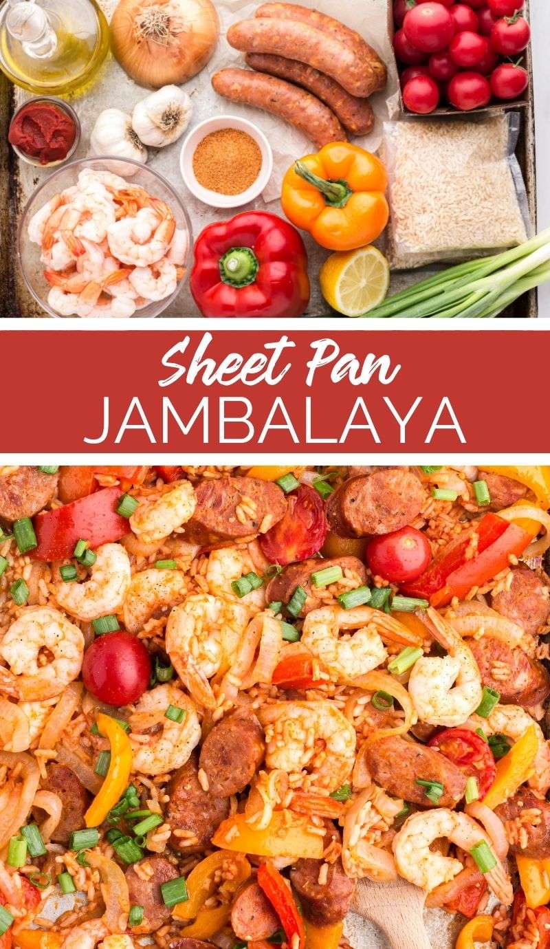 This quick and easy Sheet Pan Jambalaya offers a mouth-watering Southern cuisine dish, with minimal cleanup afterwards! via @familyfresh