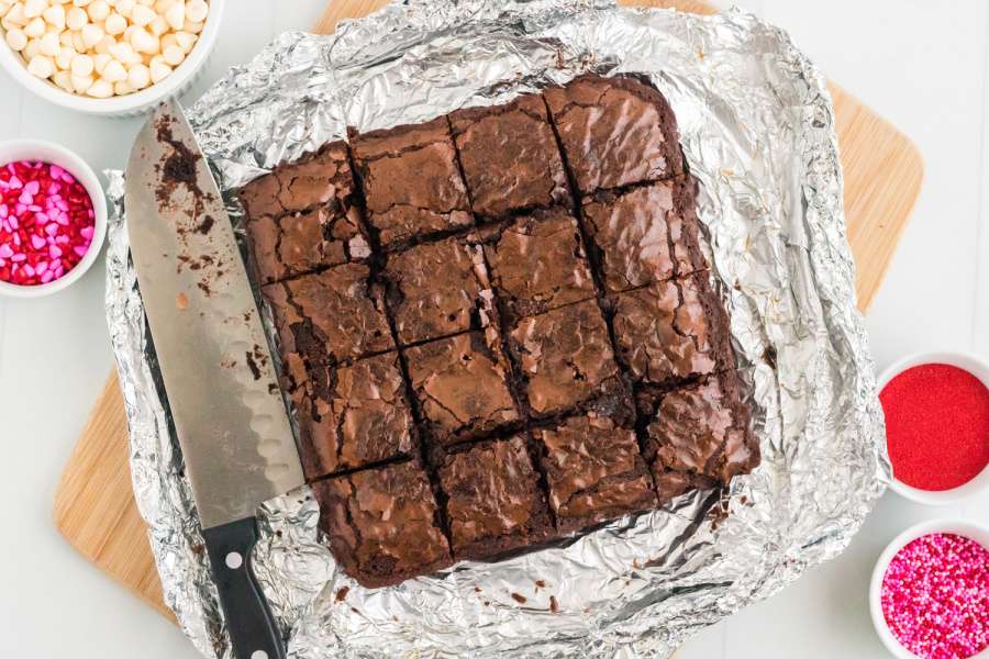 brownies cut into 16 squares