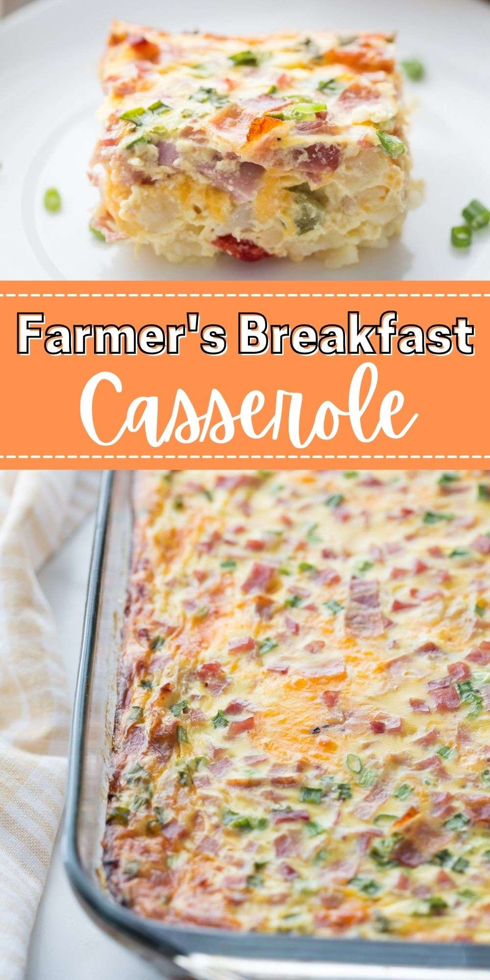 This Farmer’s Breakfast Casserole is the perfect way to start off that kind of day. It’s got all the ingredients of a hearty farmer’s breakfast. via @familyfresh