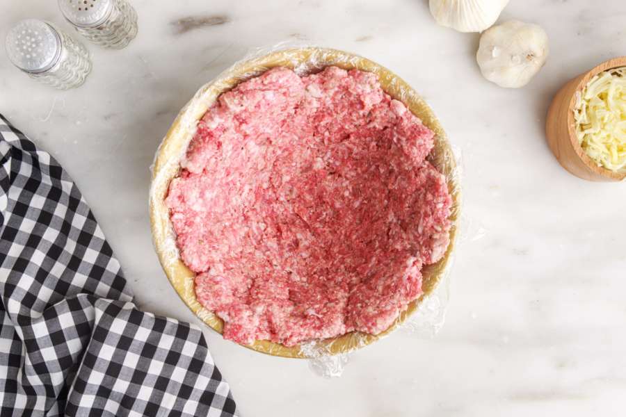 meat pressed into bowl