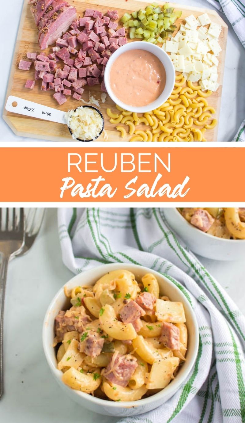This Reuben Pasta Salad recipe is so easy…and so delicious. Really, with these flavors, how could you go wrong? via @familyfresh