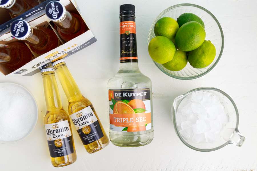 ingredients for Frozen Coronaritas