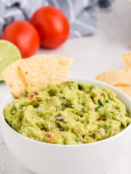 Homemade Guacamole in a bowl