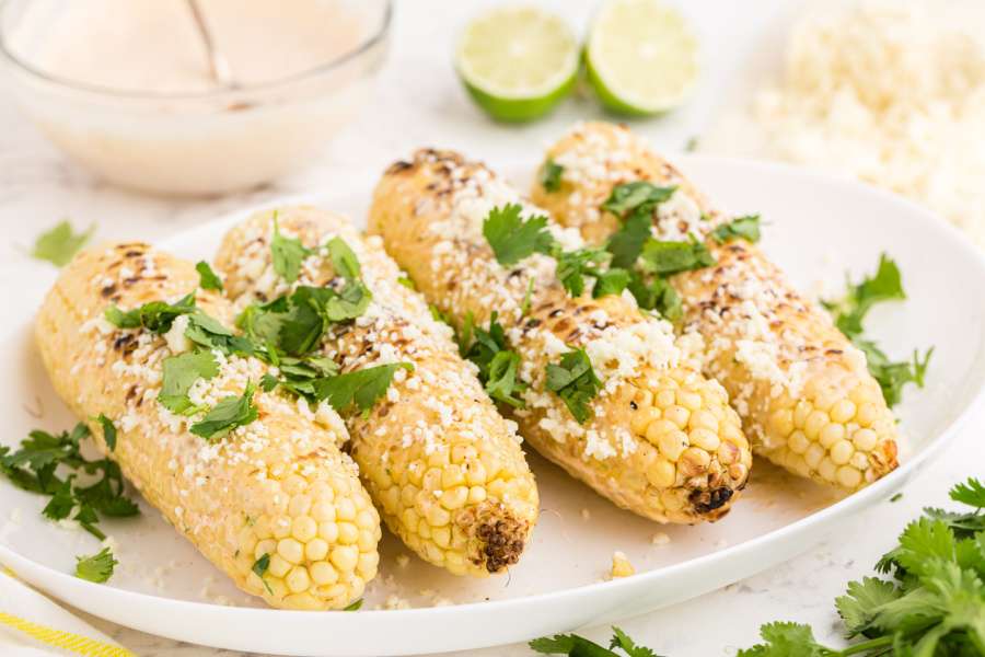 Mexican Street Corn- on a plate