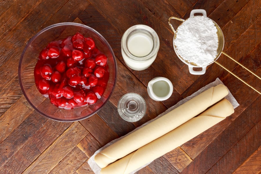 ingredients for Air Fryer Cherry Hand Pies