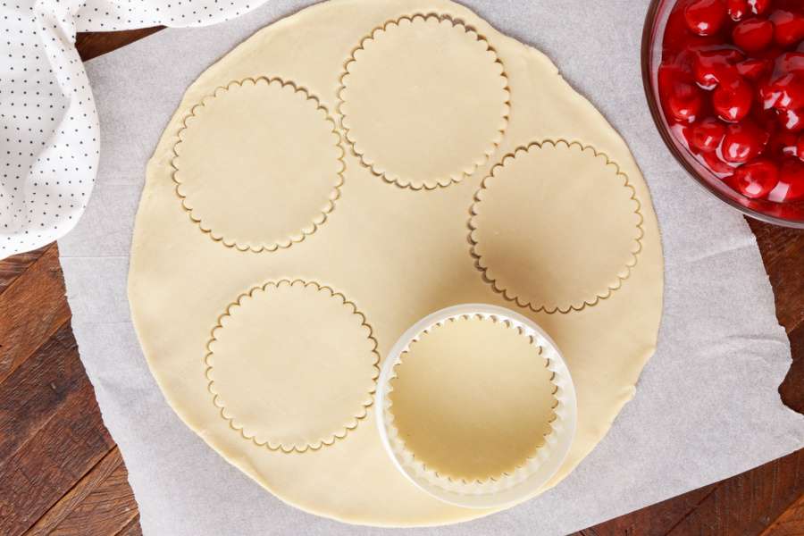 pastry on parchment paper