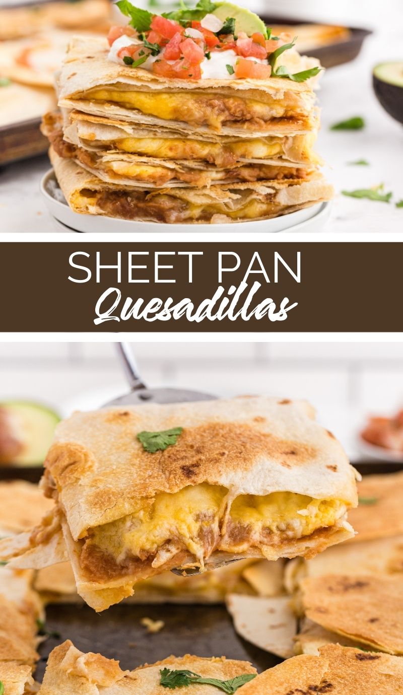 These Sheet Pan Quesadillas are a perfect lunch or dinner option for the whole family, especially if you’re running low in time or energy. via @familyfresh