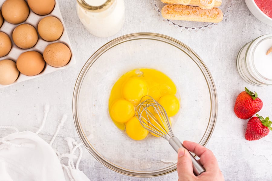 eggs in glass bowl