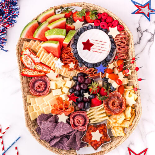 4th of July Meat and Cheese Charcuterie Tray