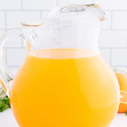 Homemade Orangeade recipe in pitcher