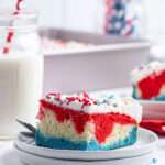 slice of cake on a plate