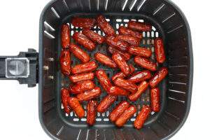 coated smokies in basket