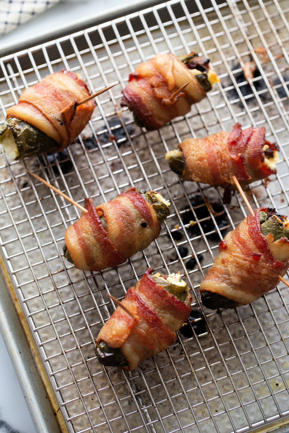 cooked Texas Twinkies on sheet pan