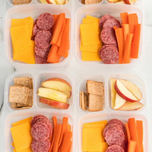 4 Salami Cheese and Crackers Lunchboxes