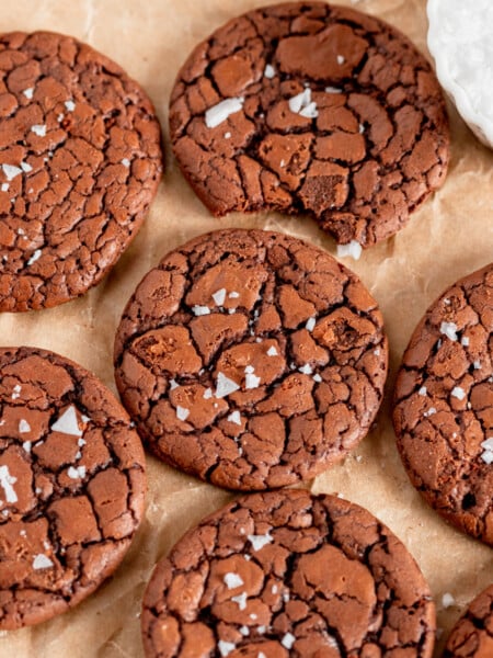 Sea Salt Brownie Cookies recipe from Family Fresh Meals