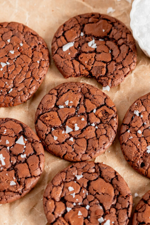Sea Salt Brownie Cookies recipe from Family Fresh Meals