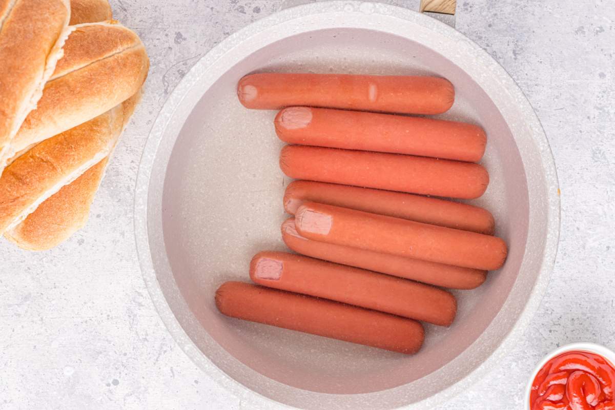hotdogs in water