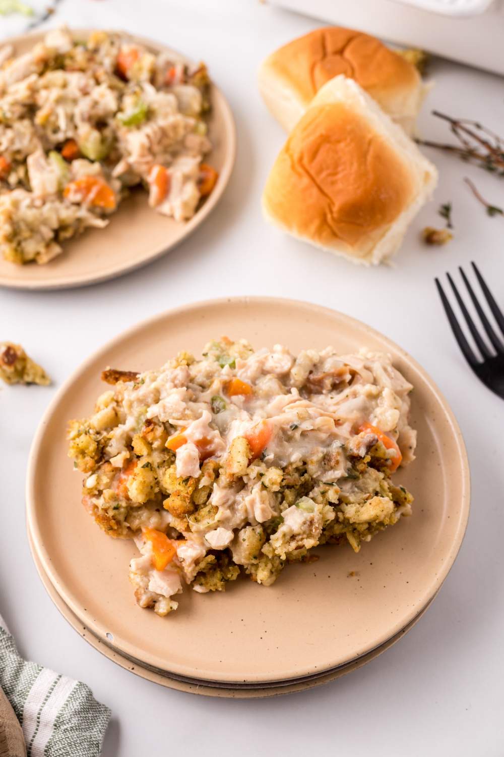 Country Turkey Casserole on a plate