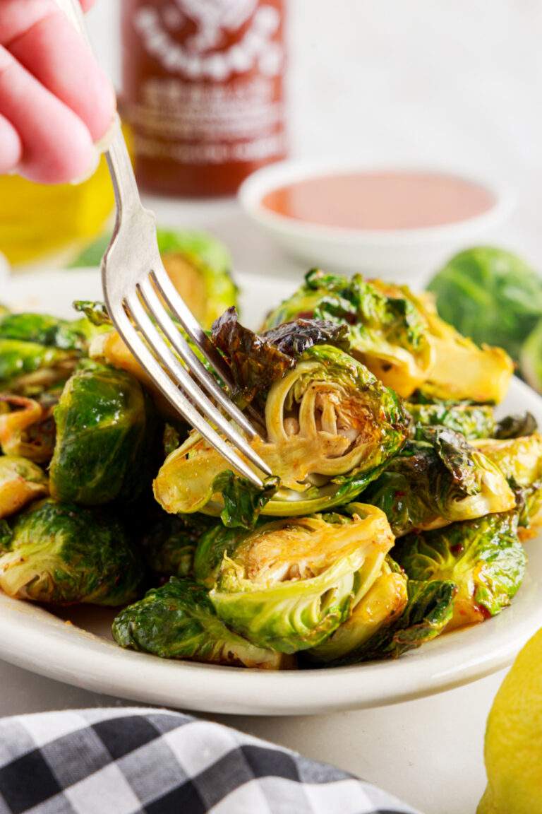 Air Fryer Bang Bang Brussels Sprouts