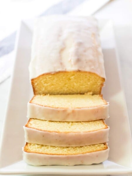 Copycat Starbucks Lemon Loaf on a plate
