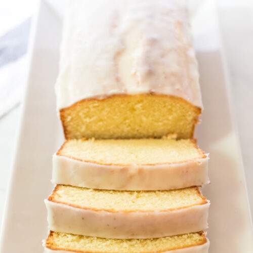 Copycat Starbucks Lemon Loaf on a plate