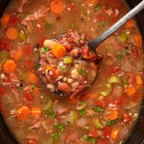 Slow Cooker 15 Bean Soup - Kitchen Skip