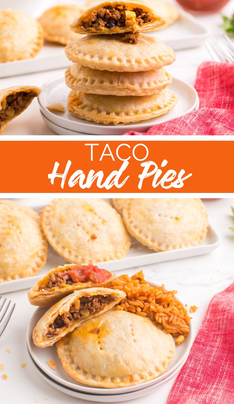These deliciously hot and flaky hand pies are packed with taco seasoned ground beef, black beans, corn and blended cheese, making it a fantastic alternative and change from the classic taco! via @familyfresh