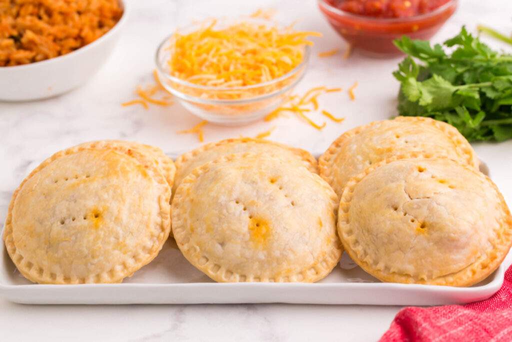 Taco Hand Pies on a plate