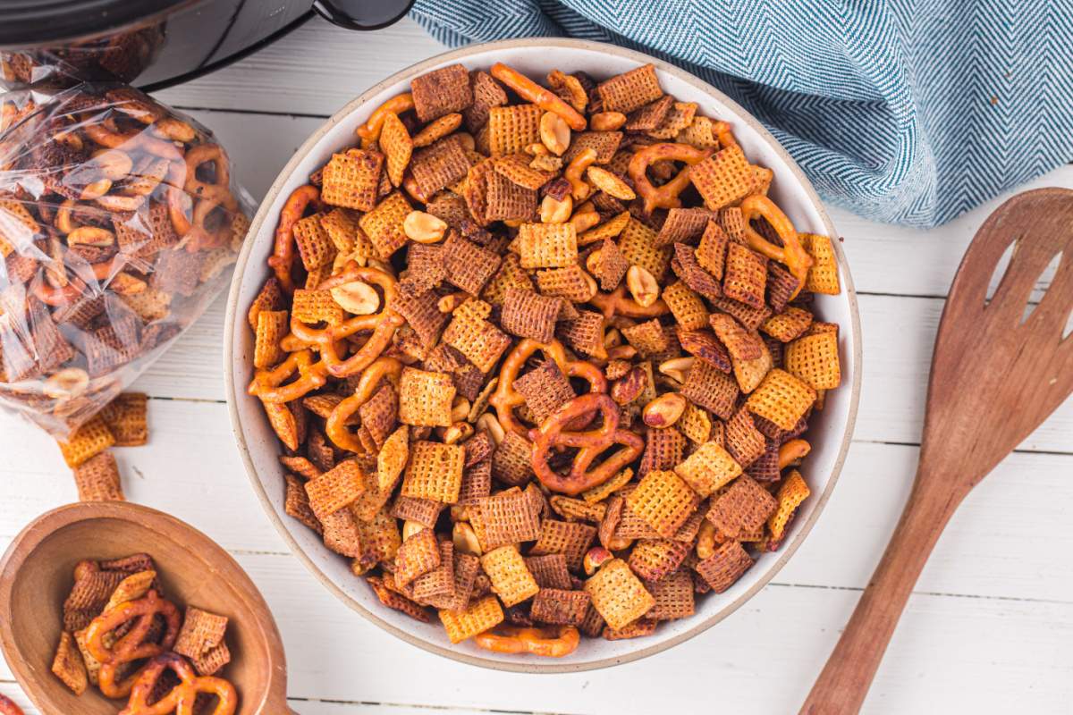 Classic Slow Cooker Chex Mix - Family Fresh Meals