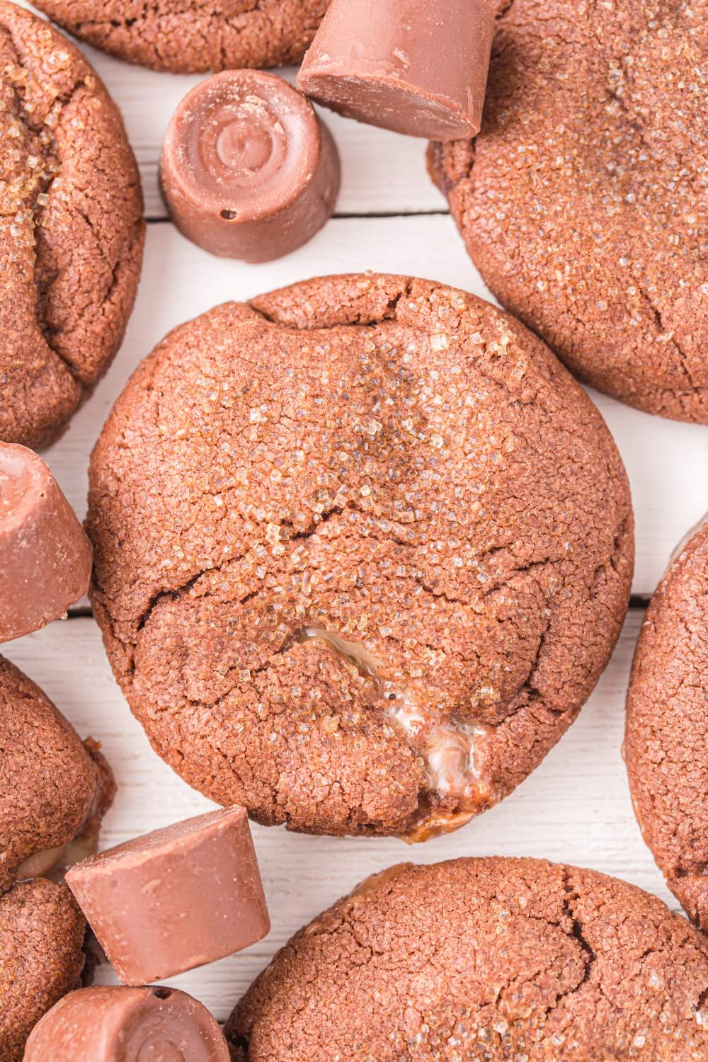 Rolo Cookies on plate