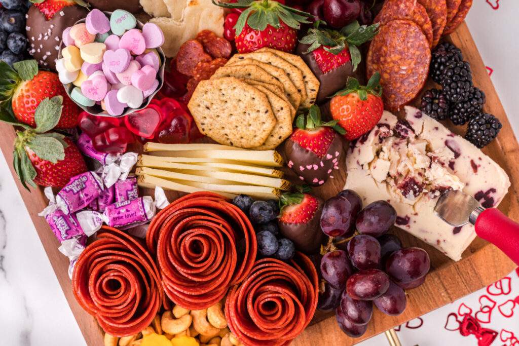 Valentine’s Day Snack Board