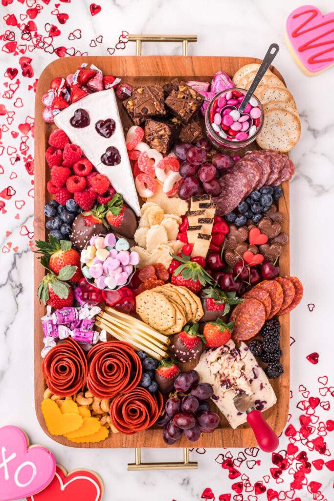 Valentine’s Day Snack Board 