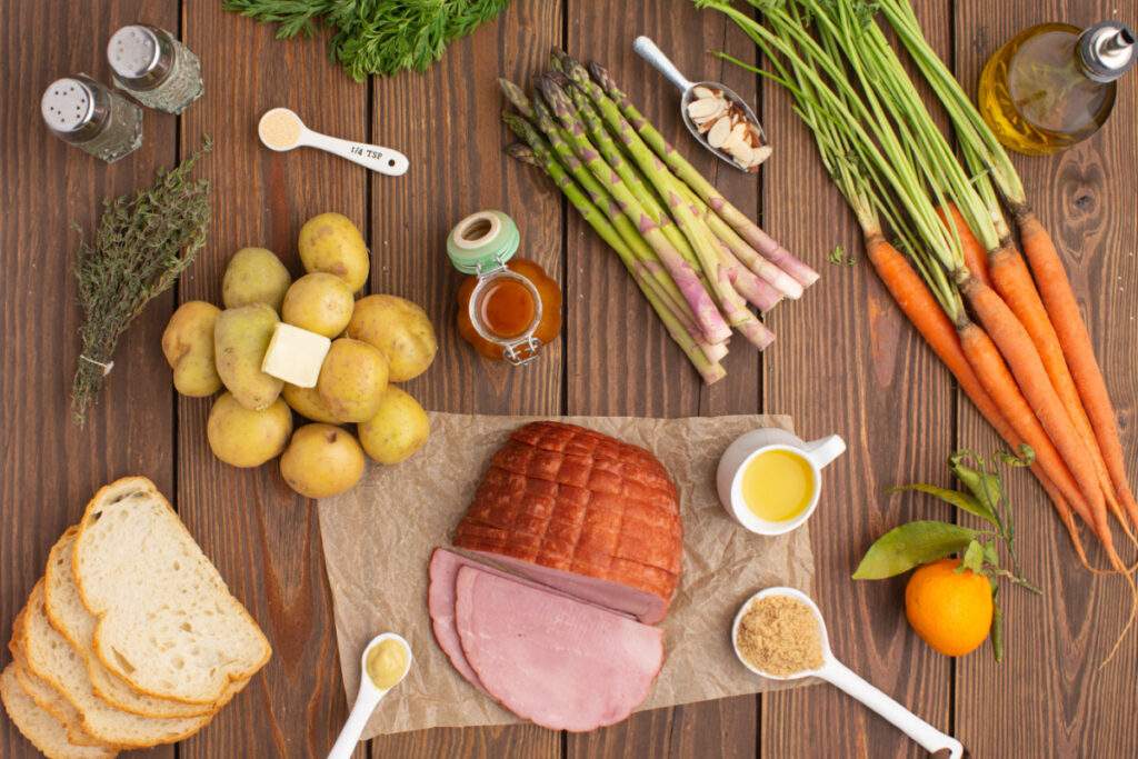 ingredients for Sheet Pan Easter Dinner