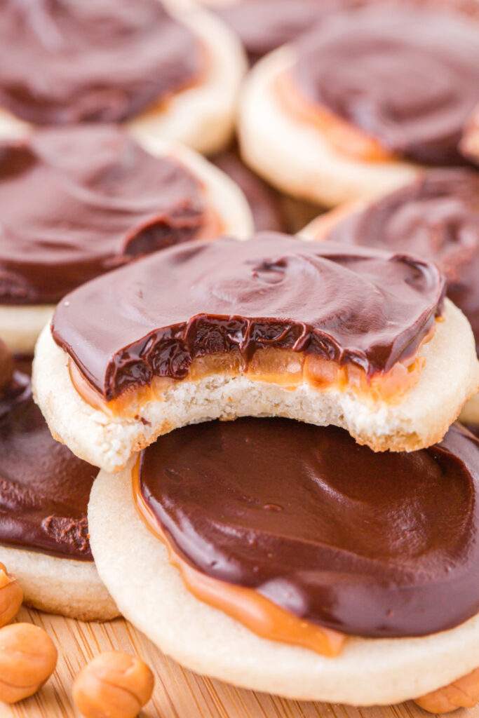 Twix Cookies on a plate