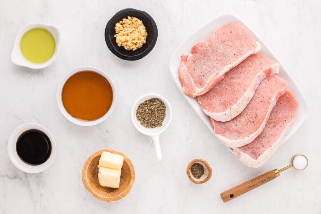 ingredients for honey garlic pork