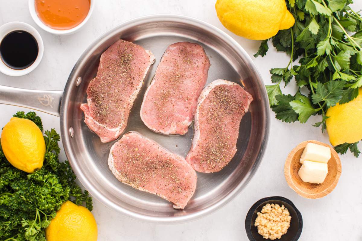 pork chops in pan