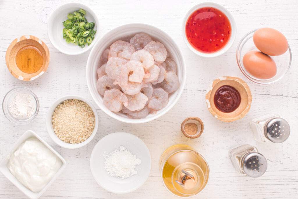 ingredients for bang bang shrimp