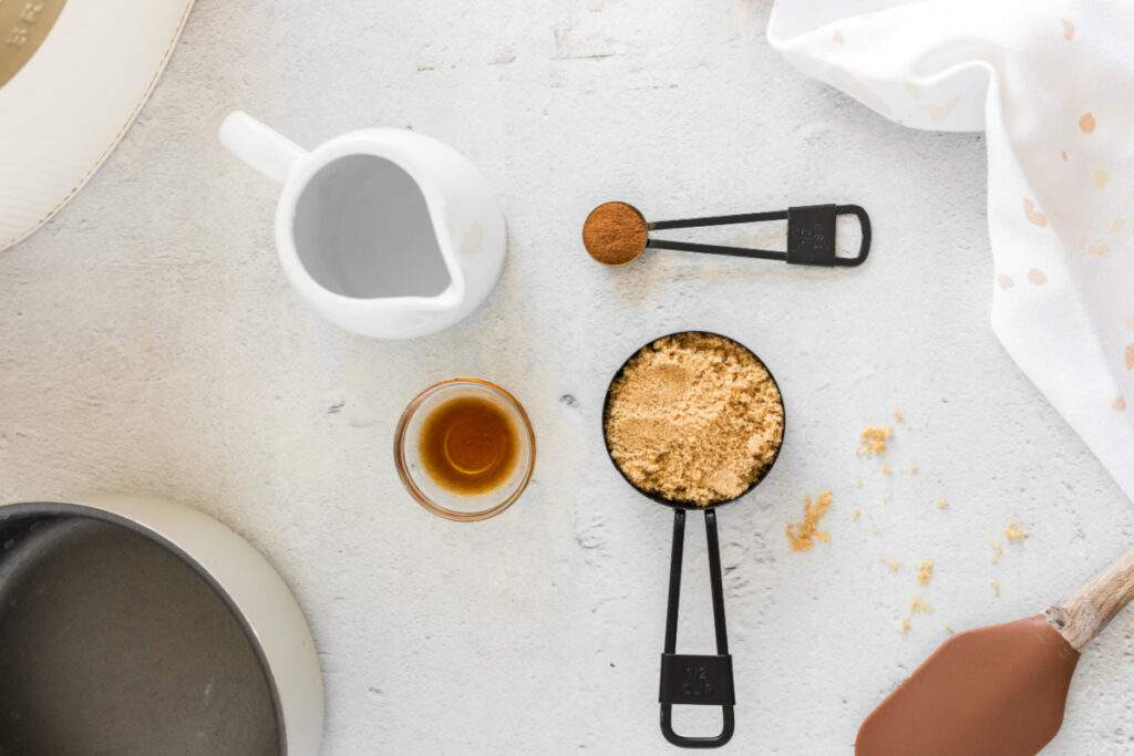 ingredients for brown sugar oat milk espresso