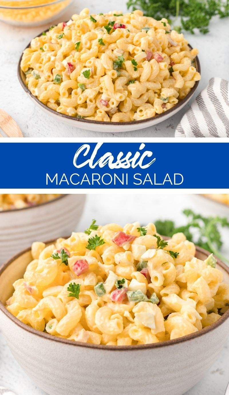 This Classic Macaroni Salad is an easy and delicious side dish that only requires 5 ingredients and 20 minutes! via @familyfresh