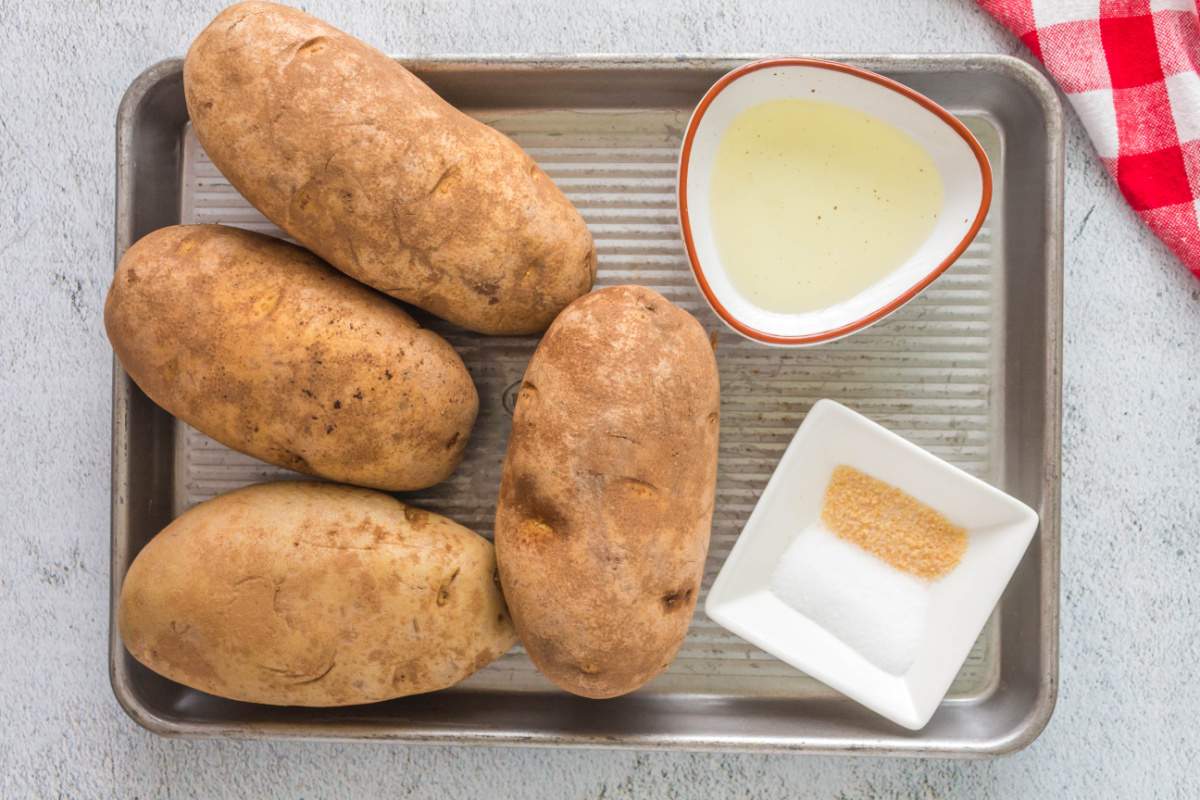 ingredients for baked potatoes