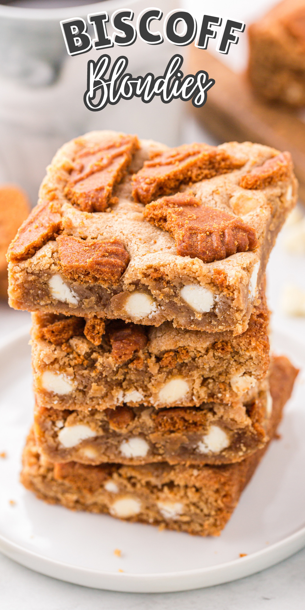 With their chewy texture and delightful hints of caramel, these Biscoff Blondies are going to be your new favorite treat! via @familyfresh