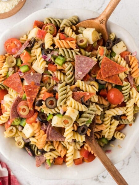 Classic Italian Pasta Salad in a bowl