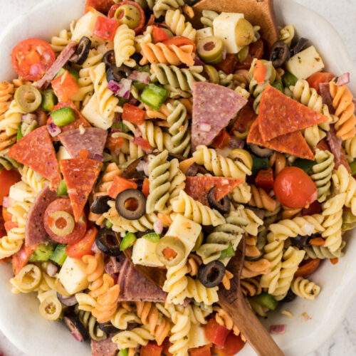 Classic Italian Pasta Salad in a bowl