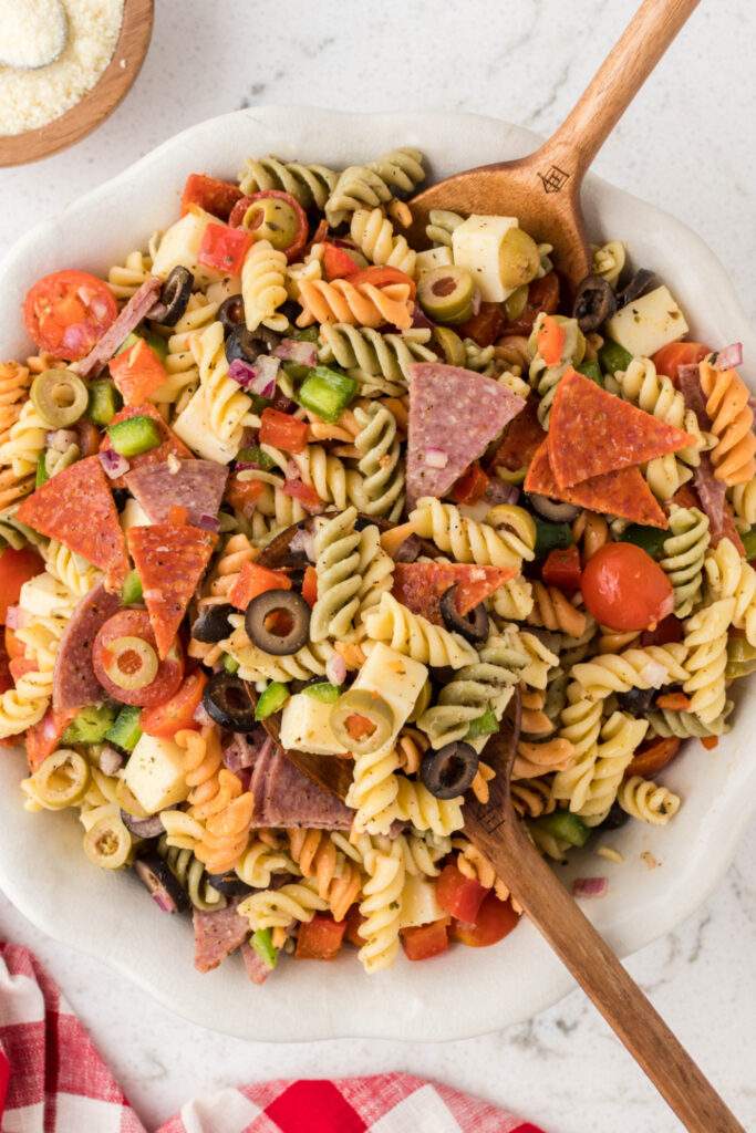 Classic Italian Pasta Salad in a bowl