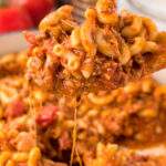 Homemade Beefaroni in a pot