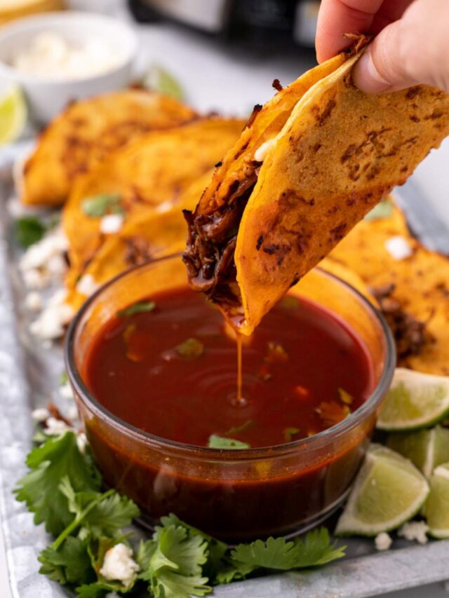 Slow Cooker Birria Tacos