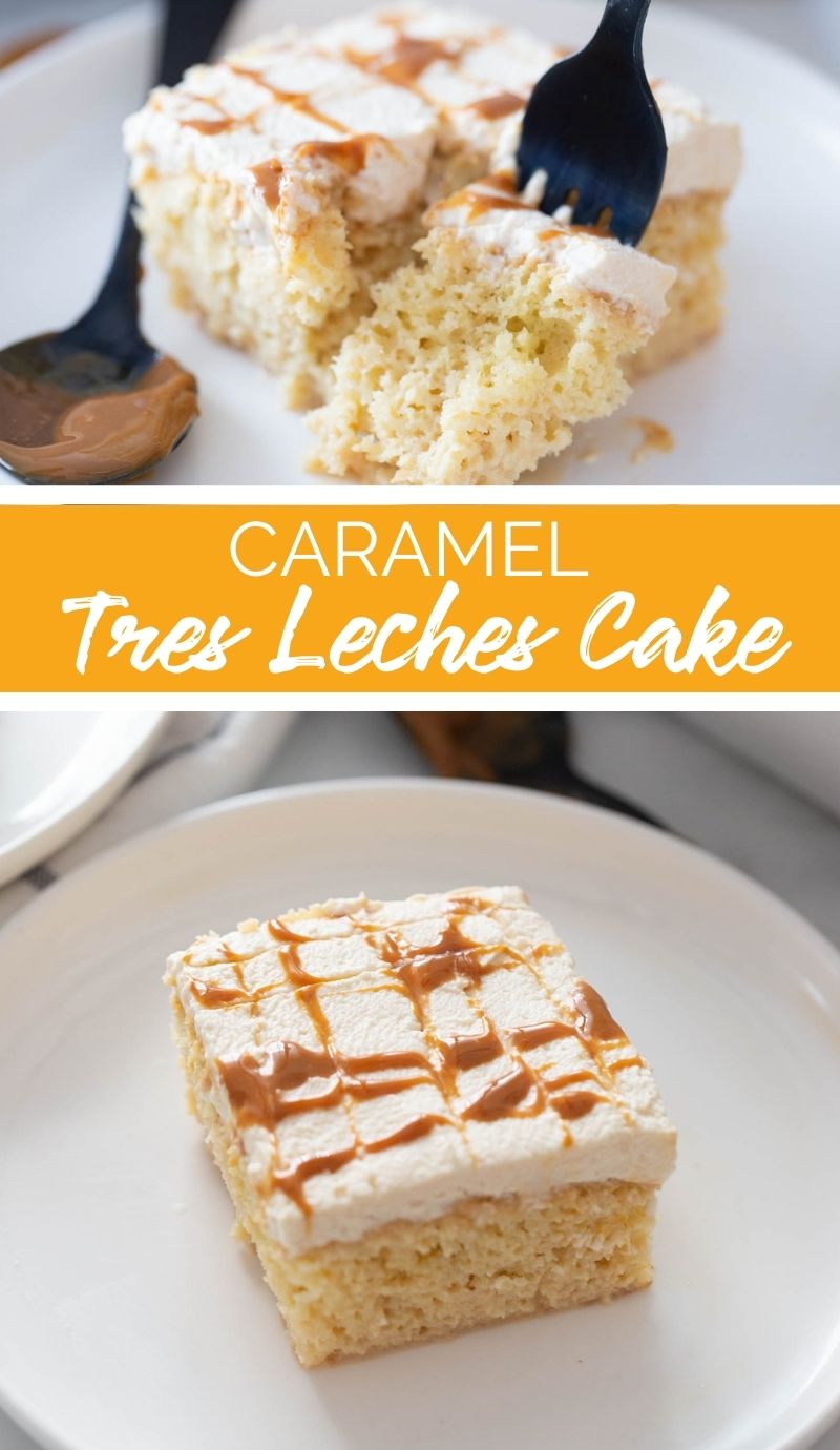 Whether you're hosting a dinner party or simply want to indulge in a slice of heaven, this Caramel Tres Leches Cake is sure to impress. via @familyfresh