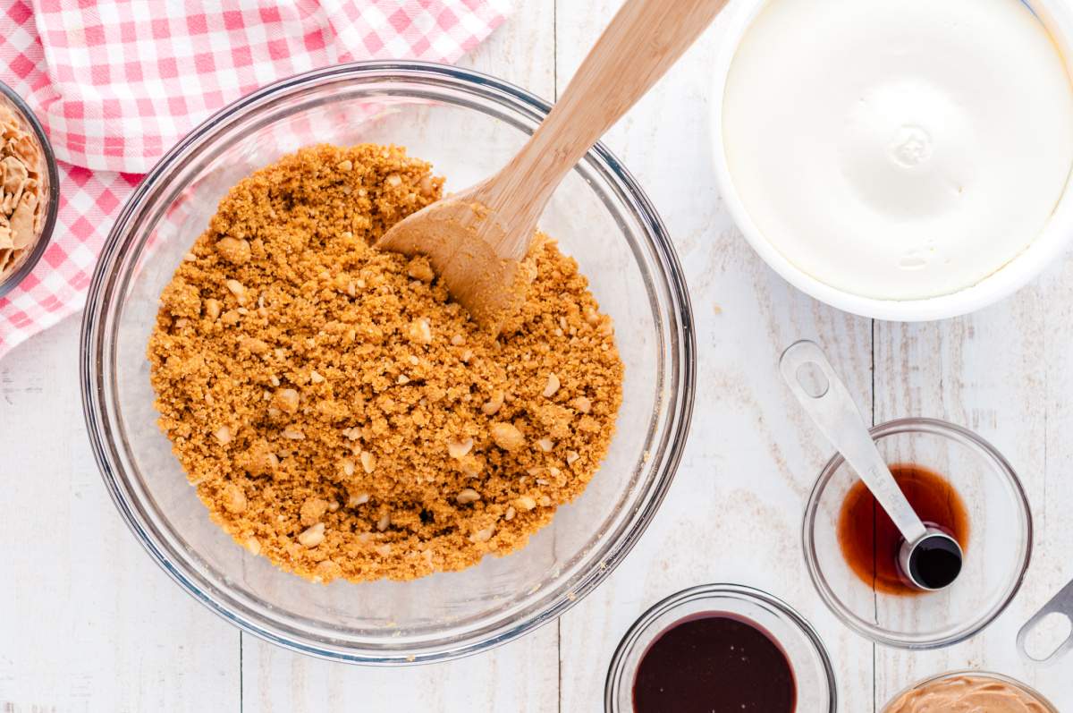 crumb mixture in a bowl